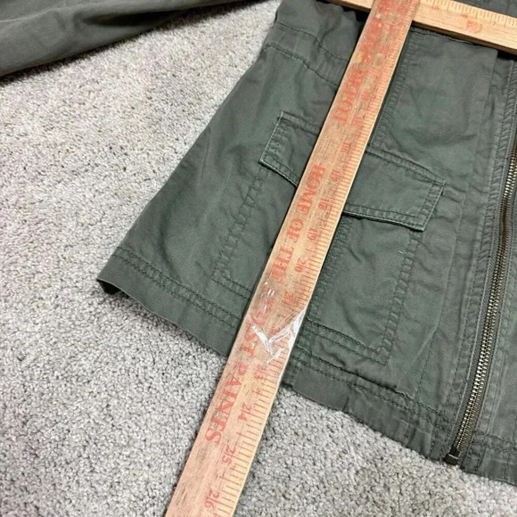 Caslon Jacket Women’s Green Long Sleeve Full Zip Size Medium - Picture 4 of 11